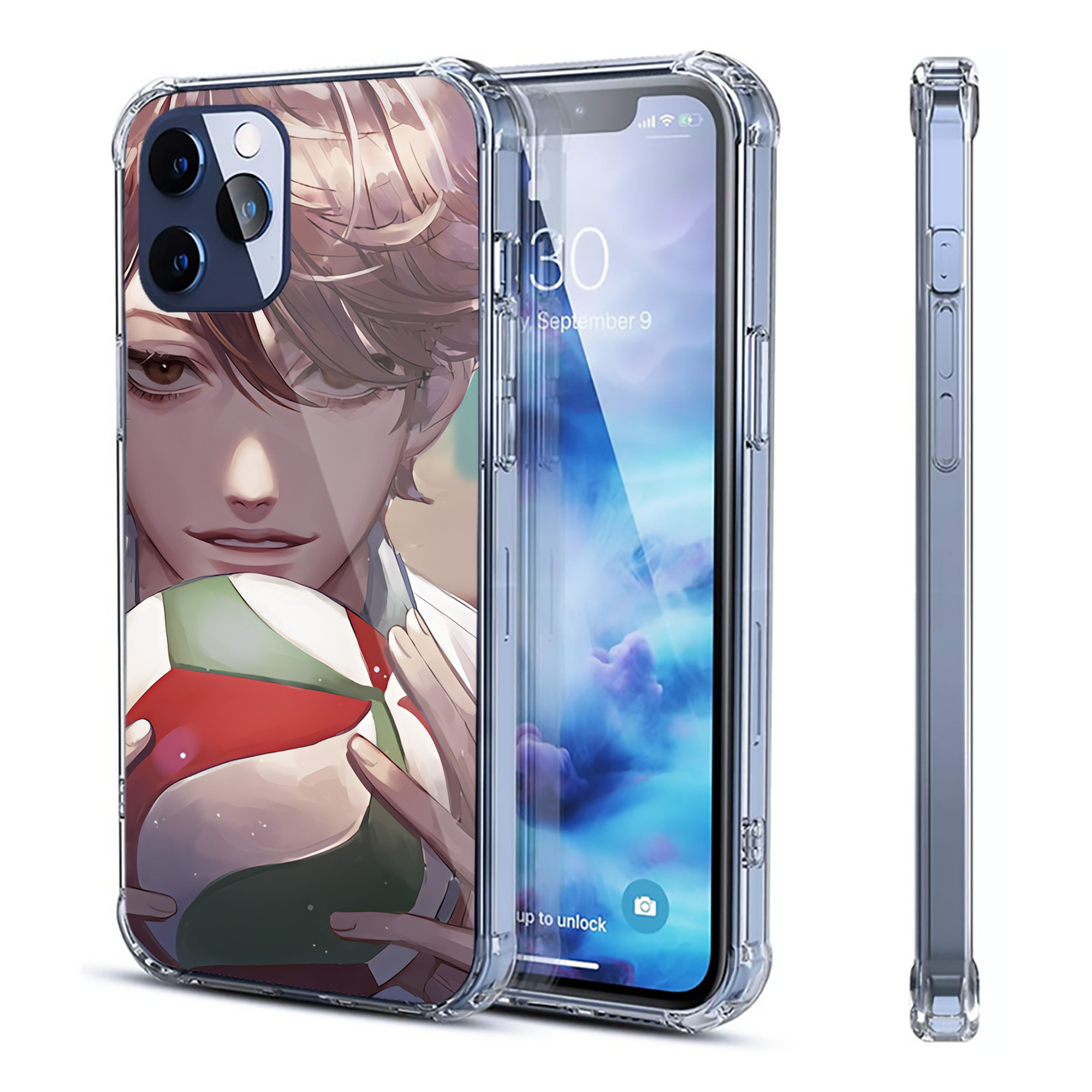 （画像用） ハイキュー!! Haikyu!! 【iPhone 12シリーズ対応】透明スマホケース（クリアソフトケース）